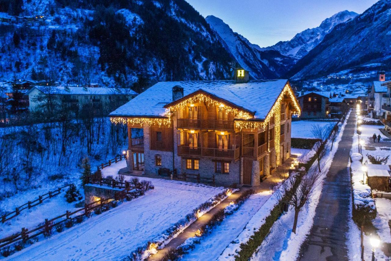 Hotel Les Montagnards Morgex Exterior foto